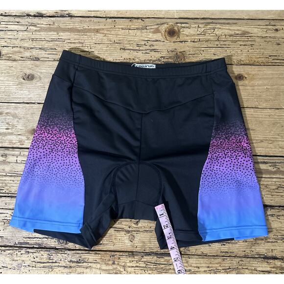 Coolrun Women’s Size XL Multicolored Padded Biker Shorts NWT - Picture 5 of 8